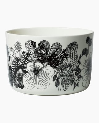 Marimekko servies Oiva/Siirtolapuutarha serveerschaal wit/zwart 069898-190 