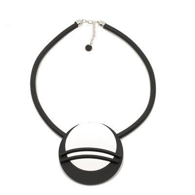 Baldino rubberen ketting zwart  E505