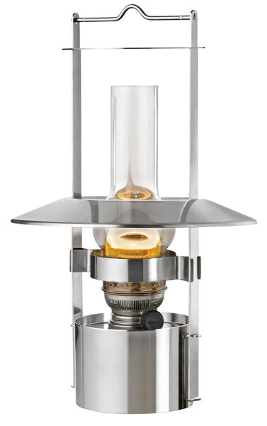 Stelton Scheepslamp, olielamp groot RVS, 44 cm hoog, model 1001