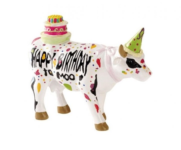 Cow Parade 46574 S Happy Birthday to Moo