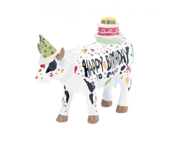 Cow Parade 46574 S Happy Birthday to Moo