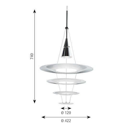 Louis Poulsen Enigma Ø 425/545/825 hanglamp, verlichting 