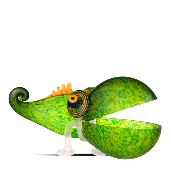 Glasstudio Borowski Chameleon Big Green