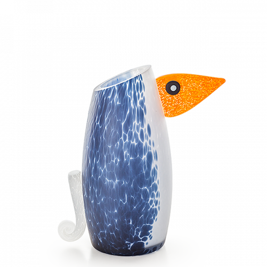 Glasstudio Borowski Pingu Blue White Small