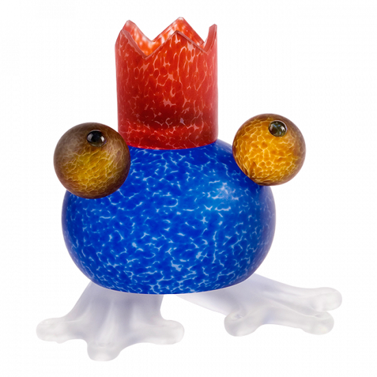 Glasstudio Borowski Kandelaar Frosch Blue