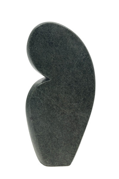 Stenen beeld kissing lover 2 personen, 18 cm hoog, groen