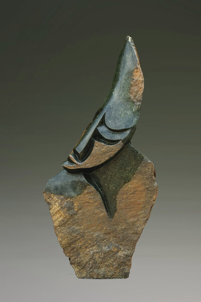 Stenen tuinbeeld uniek, Desperate waiting abstract