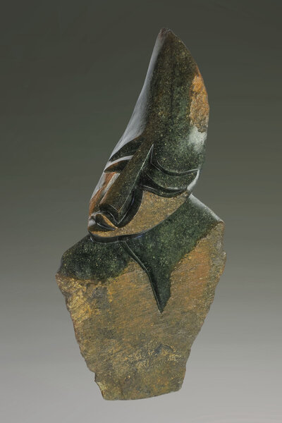 Stenen tuinbeeld uniek, Desperate waiting abstract