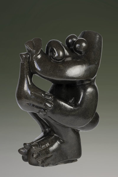 Stenen tuinbeeld uniek, African people, thinker, abstract 