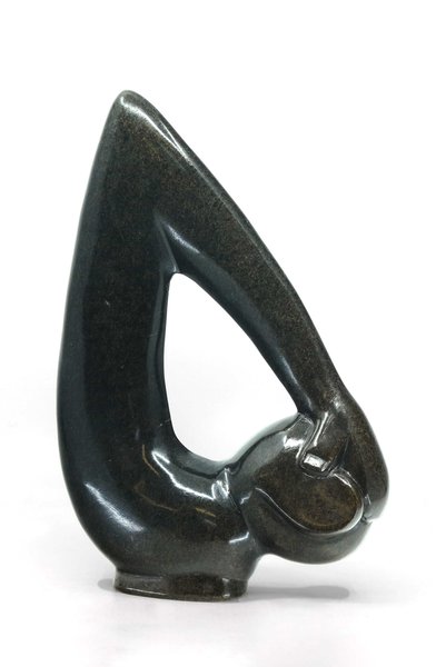 Stenen beeld uniek, Big Crown Bird, Kambue Benaya, Tengenenge