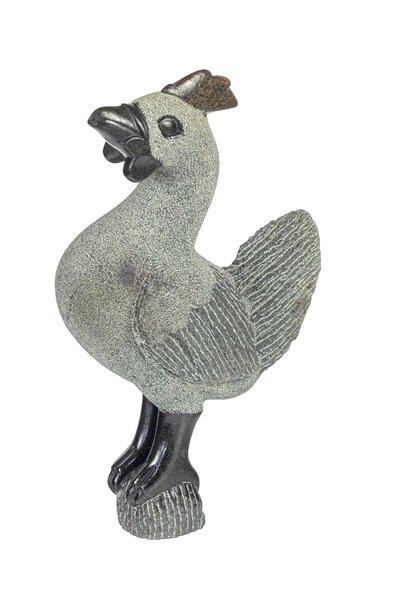 Stenen beeld uniek haan, stenen dier Rooster 46 cm springstone