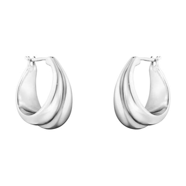 Georg Jensen sieraad, oorbellen Curve 501B