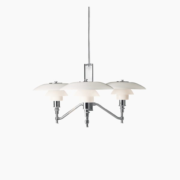 Louis Poulsen PH3/2 academy, verlichting, hoogglans chroom.